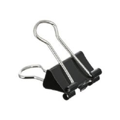 Black Binder clips 32 mm - 12 per pack