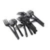 Black Disposable Plastic Forks - 50 per pack