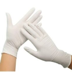 Large Latex Disposable Examination Gloves (Powder Free) - 100 per pack