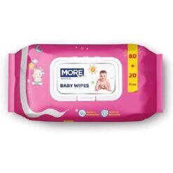 More Wipes - Alcohol Free, Parabens free - 120 wipes