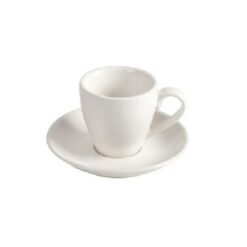 White Coffee Cup plus plate